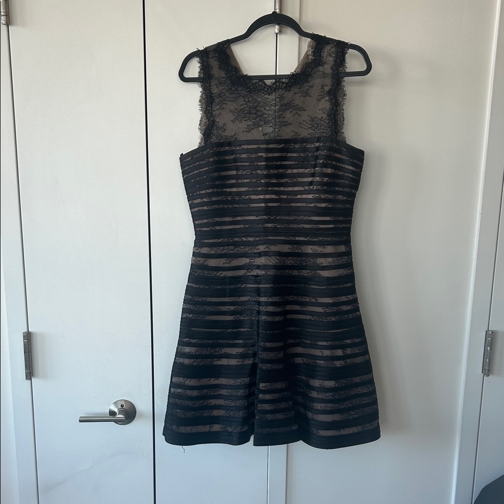 BCBGMaxAzria Black Lace Mini Dress